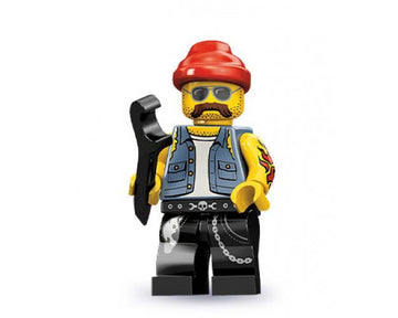 LEGO MINIFIG Motorcycle Mechanic, Series 10 col10-16