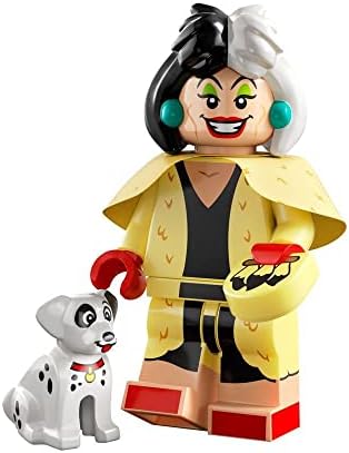 LEGO MINIFIG Cruella de Vil & Dalmatian Puppy, Disney 100 coldis100-13