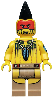 LEGO MINIFIG Tomahawk Warrior, Series 10 col149