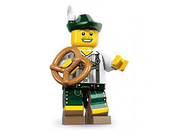 LEGO MINIFIG Lederhosen Guy, Series 8 col08-3