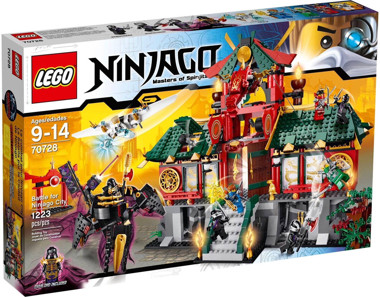 PRE-LOVED LEGO Ninjago Rebooted Battle for Ninjago City 70728