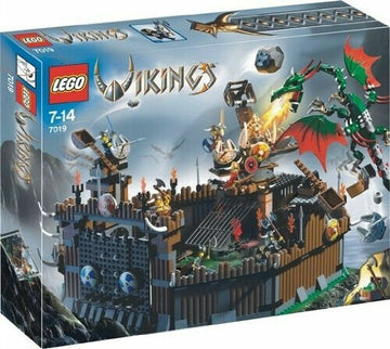PRE-LOVED LEGO Viking Fortress vs. the Fafnir Dragon 7019