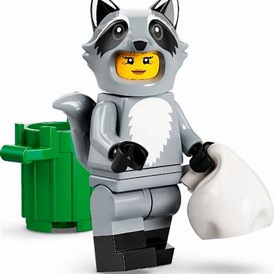 LEGO MINIFIG Raccoon Costume Fan, Series 22 col22-10
