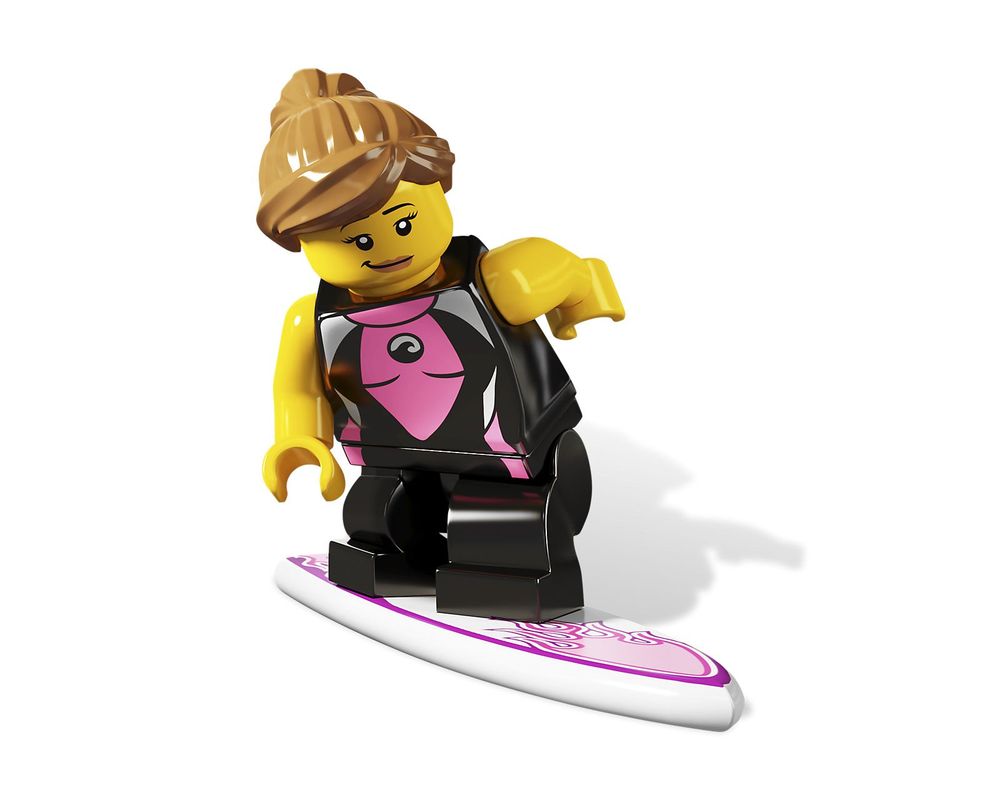 LEGO MINIFIG Surfer Girl, Series 4 col04-5