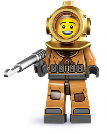 LEGO MINIFIG Diver, Series 8 col08-6