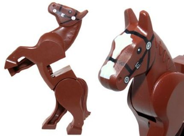 LEGO ANIMAL Horse, Brown, Movable Legs 10352c01pb08
