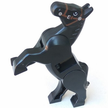 LEGO ANIMAL Horse, Movable Legs with Black and White Eyes 10352c01pb03