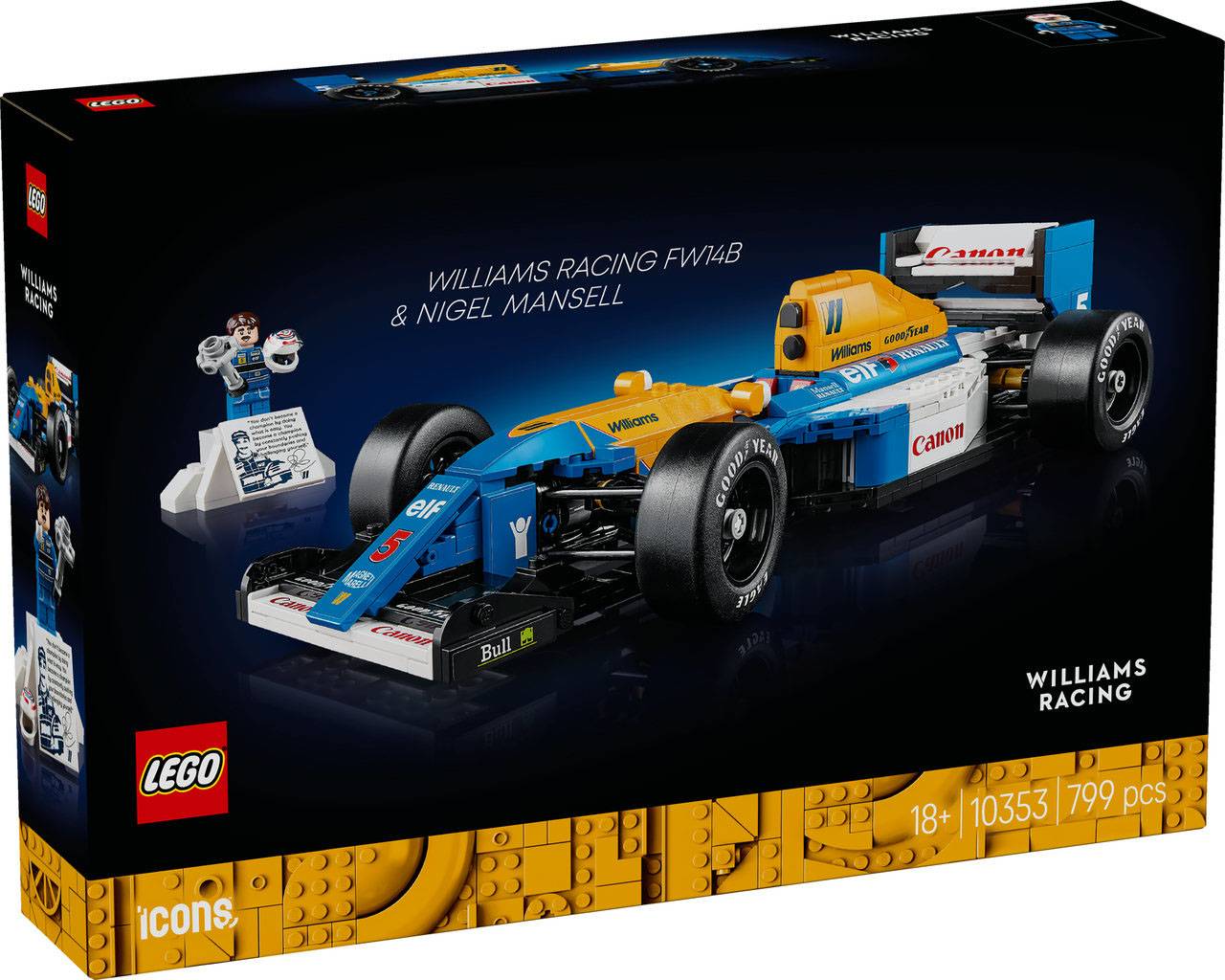 LEGO Williams Racing FW14B & Nigel Mansell 10353 (Damaged Box)