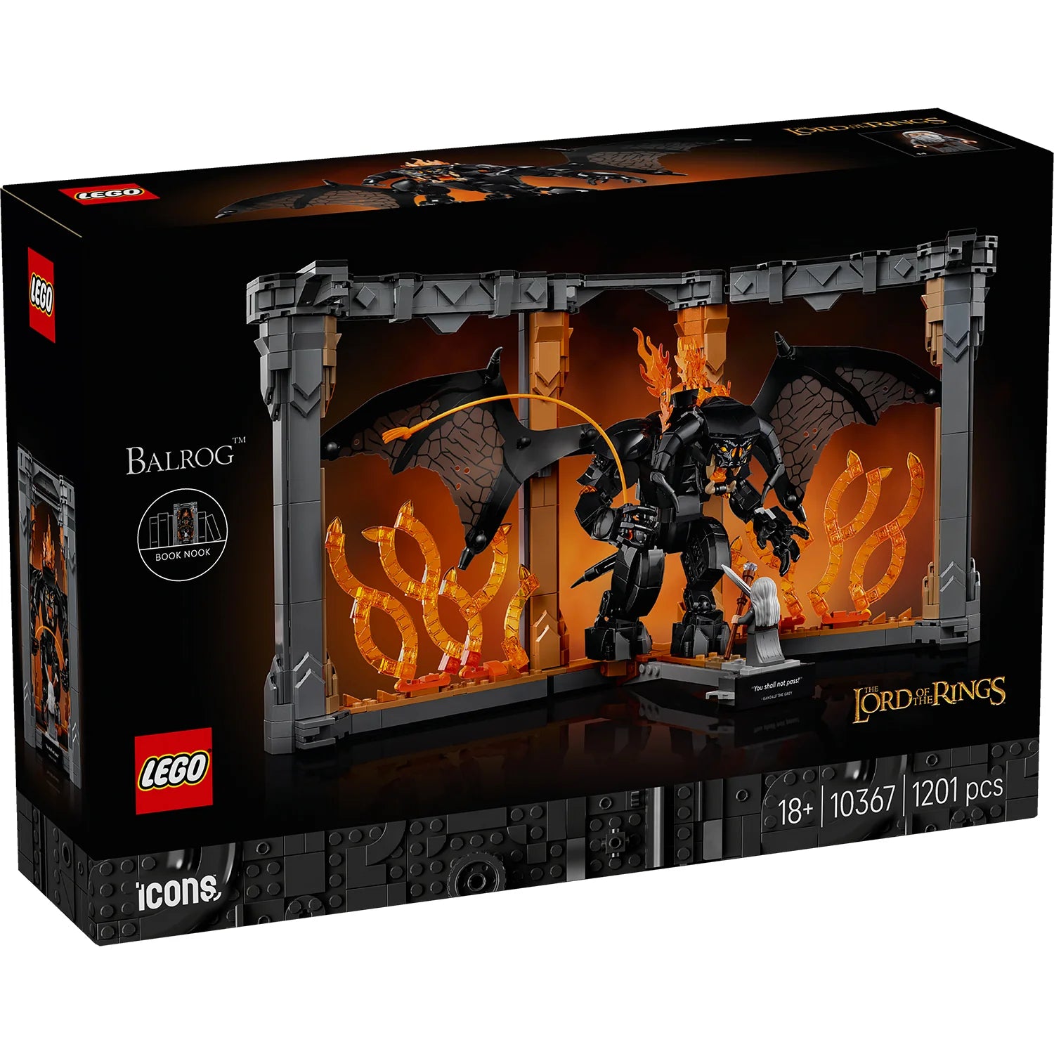 LEGO The Lord of the Rings Balrog Book Nook 10367