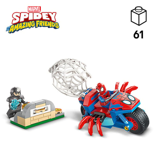 LEGO Spidey and His Amazing Friends Spidey on his Motorcycle vs. Rhino 11206