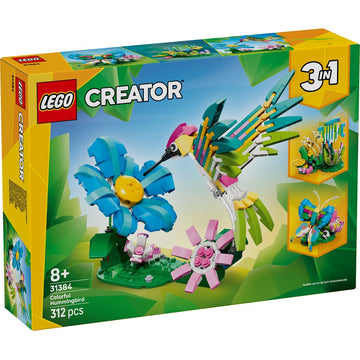 LEGO Creator 3 in 1 Wild Animals Colorful Hummingbird 31384