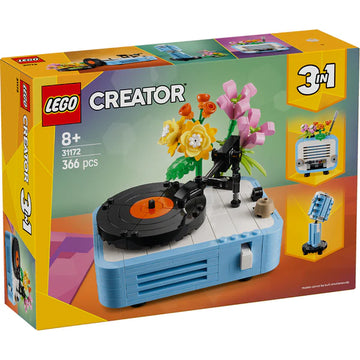 LEGO Creator 3 in 1 Record Player with Flowers 31172 (Open Box)