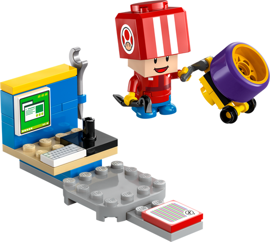 LEGO POLYBAG Super Mario Mario Kart Toad (Pit Crew) 30702
