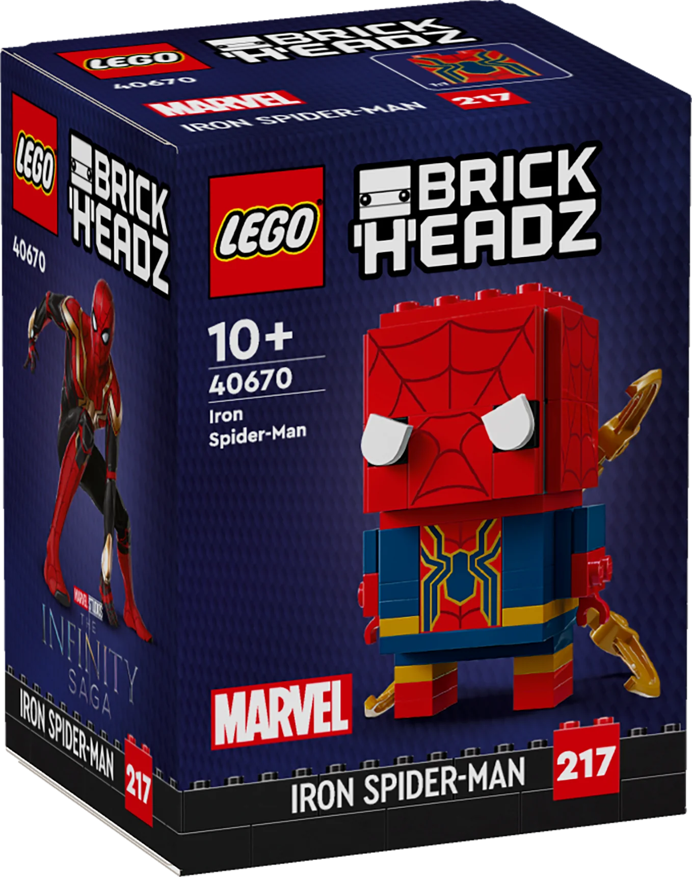 PRE-LOVED LEGO BrickHeadz Marvel Super Heroes Iron Spider-Man 40670
