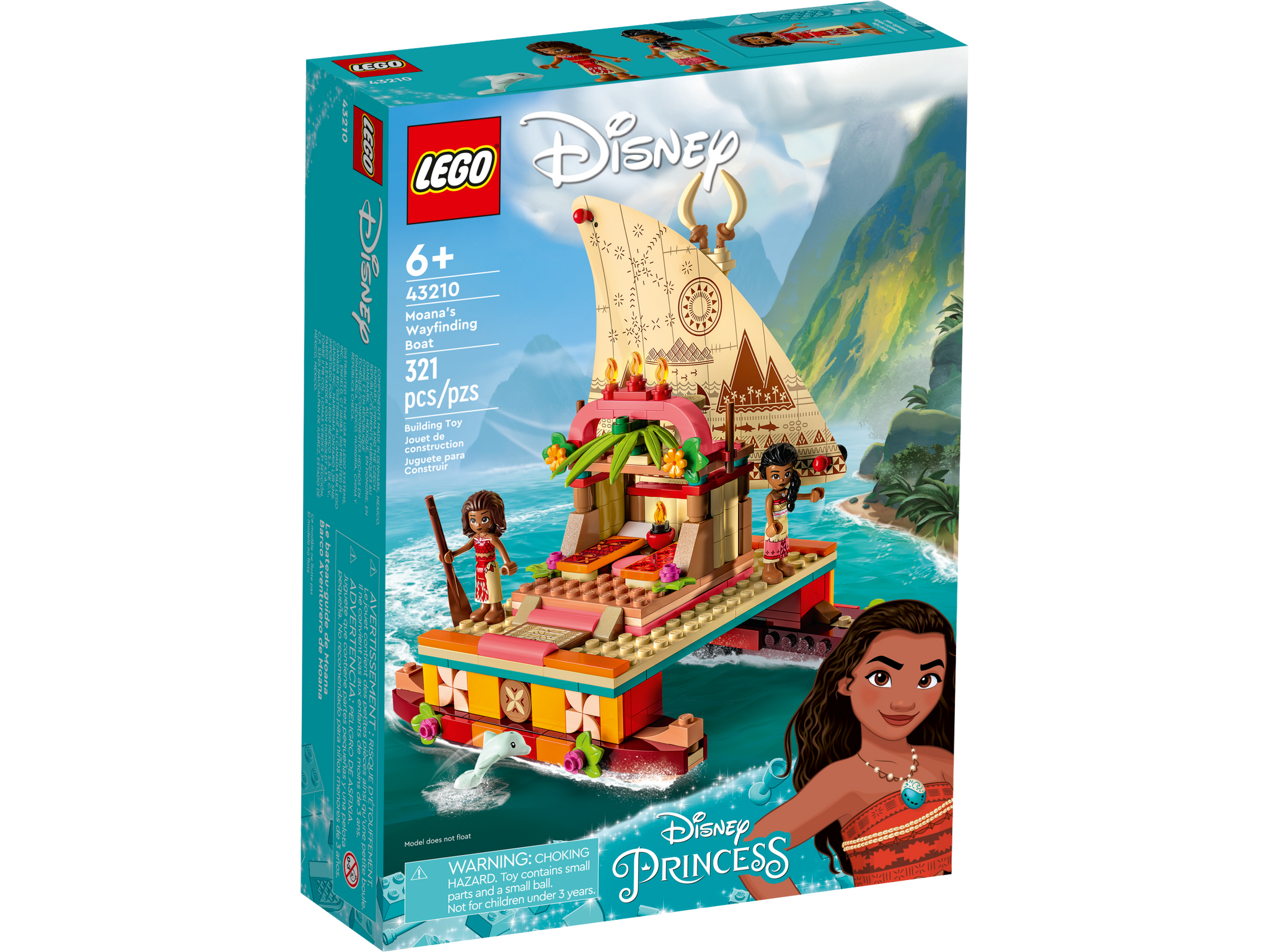 LEGO Disney Moana's Wayfinding Boat 43210