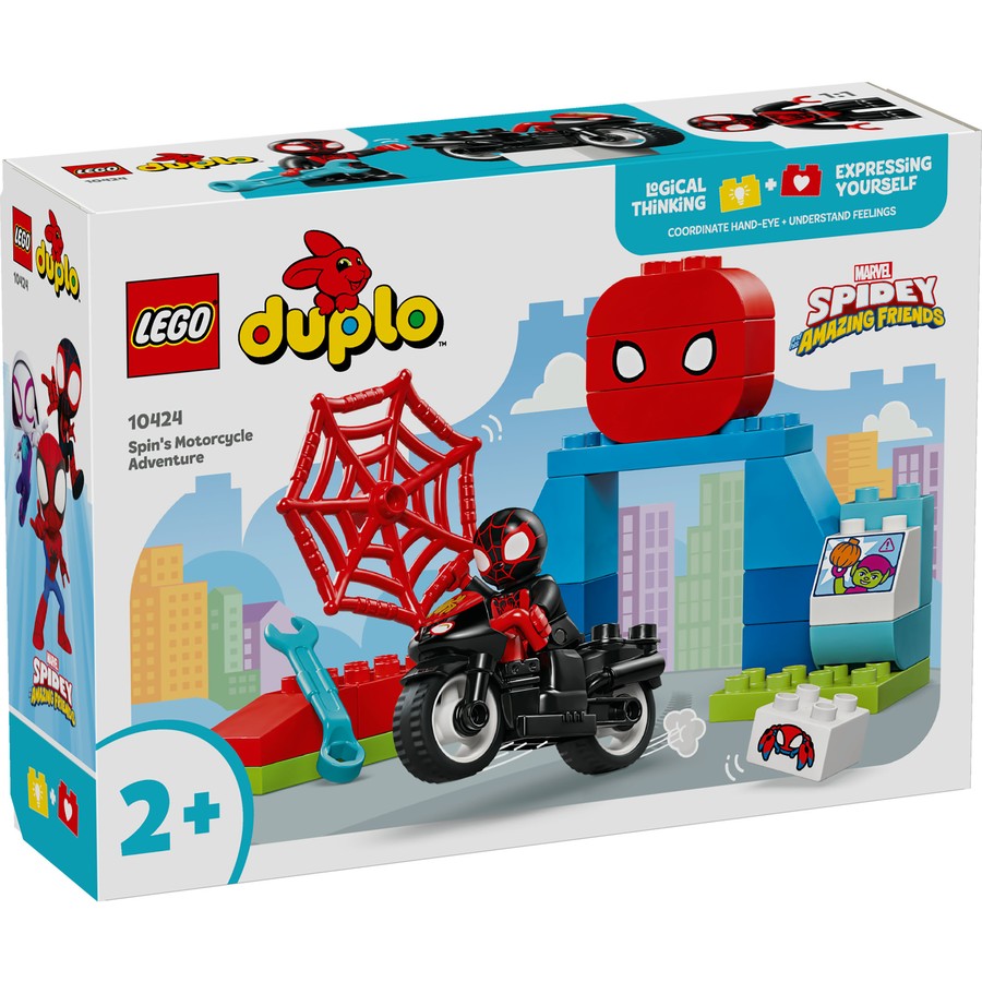 LEGO Duplo Spidey and His Amazing Friends Spin's Motorcycle Adventure