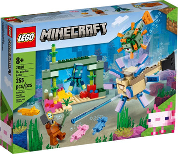 PRE-LOVED LEGO Minecraft The Guardian Battle 21180