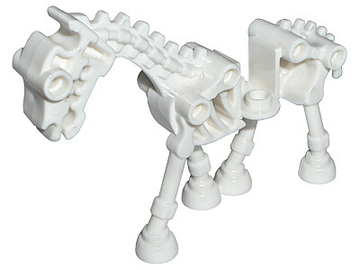 LEGO ANIMAL Horse, Skeletal / Skeleton (white) 59228