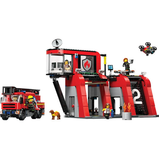 LEGO City Fire Station with Fire Engine 60414
