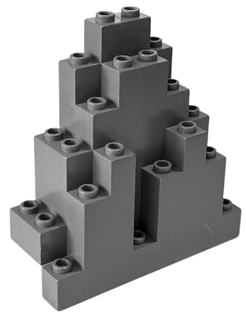 LEGO PART Rock Panel 3 x 8 x 7 Triangular (LURP) 6083