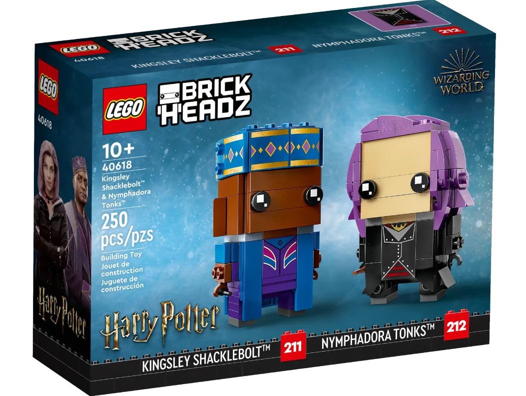 LEGO BrickHeadz Harry Potter Wizarding World Kingsley Shacklebolt & Nymphadora Tonks 40618