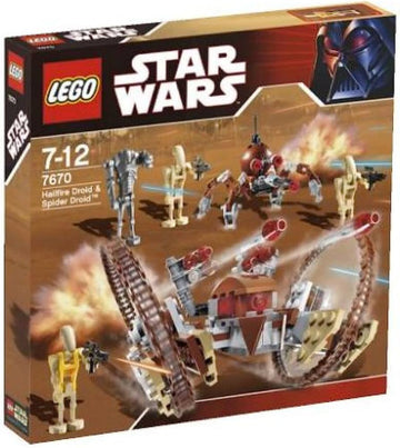 LEGO Star Wars The Clone Wars Hailfire Droid & Spider Droid 7670