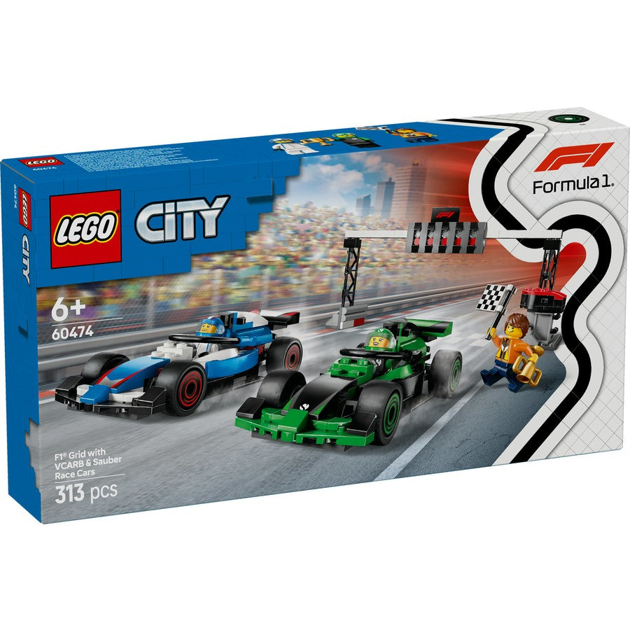 LEGO City Formula 1 F1 Grid with VCARB & Sauber Race Cars 60474