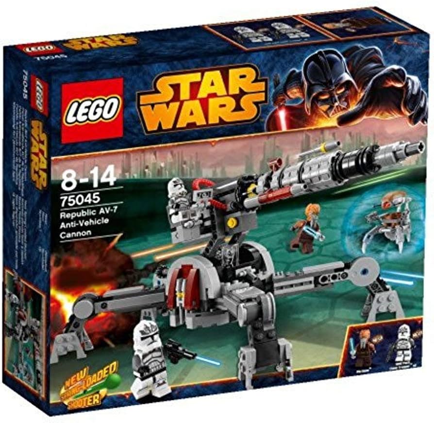 LEGO Star Wars The Clone Wars Republic AV-7 Anti-Vehicle Cannon 75045