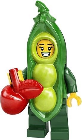 LEGO MINIFIG Peapod Costume Girl, Series 20 col20-3