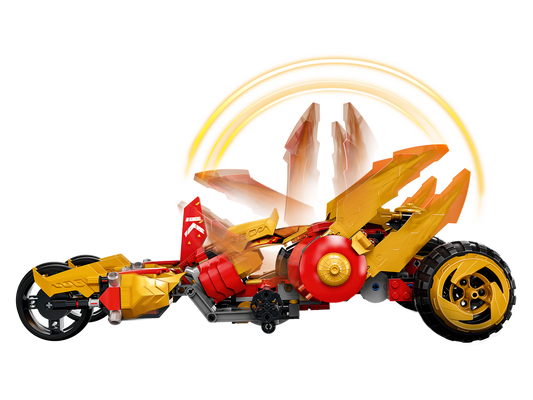 PRE-LOVED LEGO Ninjago Crystalized Kai's Golden Dragon Raider 71773 (No Box)