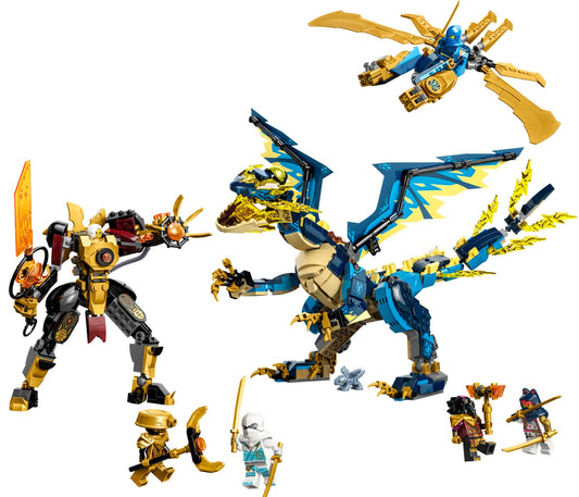 LEGO Ninjago Dragons Rising Elemental Dragon vs. The Empress Mech 71796 (Damaged Box)