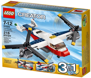 PRE-LOVED LEGO Creator 3 in 1 Twinblade Adventures 31020