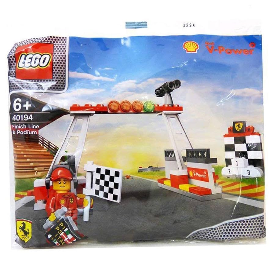 LEGO POLYBAG Ferrari Shell V-Power Finish Line & Podium 40194