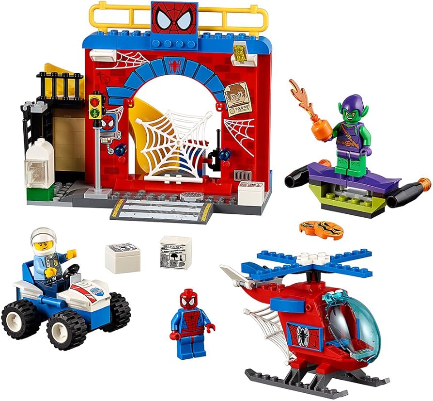 PRE-LOVED LEGO Juniors Super Heroes Spider-Man Hideout 10687 (No Box)