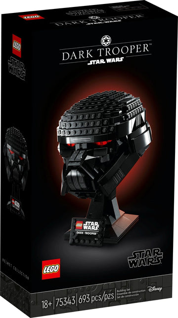 PRE-LOVED LEGO Star Wars Helmet Collection Dark Trooper Helmet 75343
