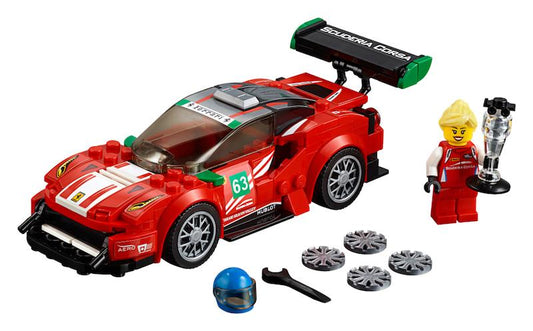 PRE-LOVED LEGO Speed Champions Ferrari 488 GT3 Scuderia Corsa 75886 (No Box)