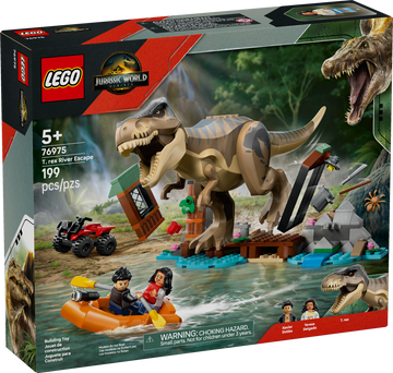 LEGO Jurassic World Rebirth T. rex River Escape 76975