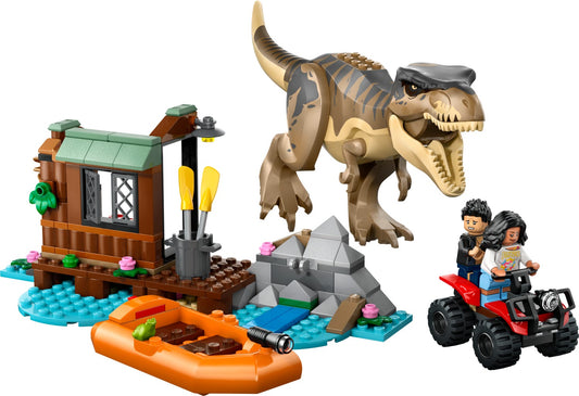 LEGO Jurassic World Rebirth T. rex River Escape 76975