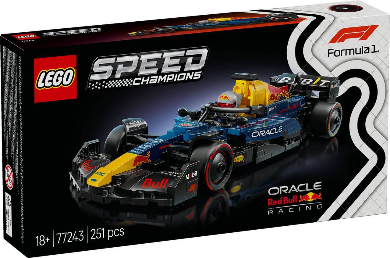 LEGO Speed Champions Formula 1 Oracle Red Bull Racing RB20 F1 Race Car 77243