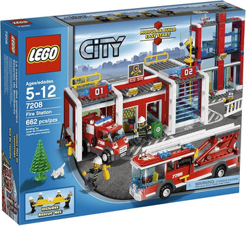 PRE-LOVED LEGO City Fire Station 7208