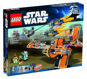 LEGO Star Wars Anakin Skywalker and Sebulba's Podracers 7962