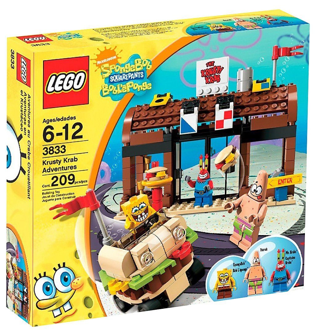 PRE-LOVED LEGO SpongeBob SquarePants Krusty Krab Adventures 3833