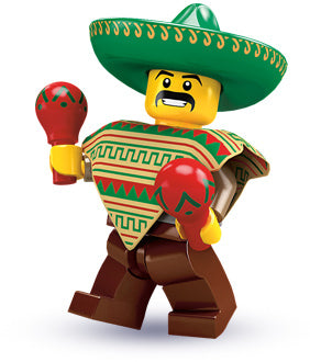 LEGO MINIFIG Mariachi / Maraca Man, Series 2 col02-1