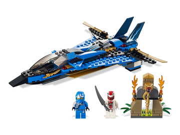 PRE-LOVED LEGO Ninjago Rise of the Snakes Jay's Storm Fighter 9442 (No Box)