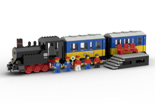 PRE-LOVED LEGO Push-Along Passenger Steam Train 7710 (No Box)