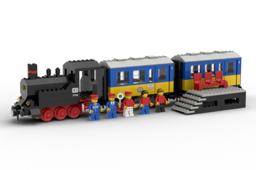 PRE-LOVED LEGO Push-Along Passenger Steam Train 7710 (No Box)