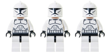 LEGO MINIFIG Star Wars Clone Trooper (Phase 1) sw0201 X 3