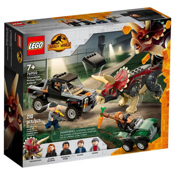 LEGO Jurassic World Dominion Triceratops Pick-up Truck Ambush 76950