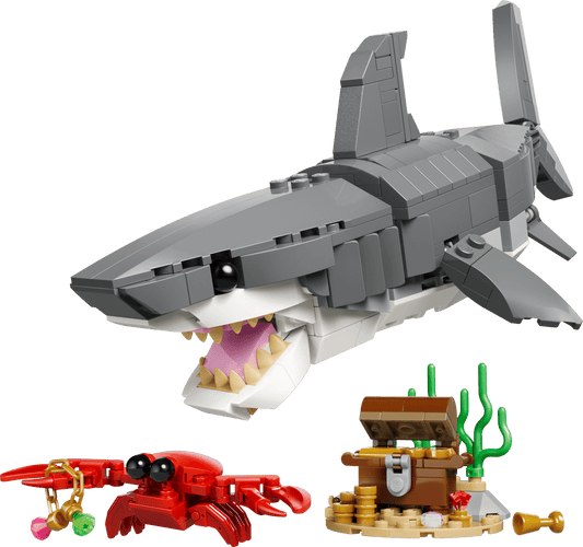 LEGO Creator 3 in 1 Fierce Shark with a Treasure Chest 31381