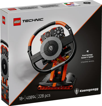 LEGO Technic Koenigsegg Sadair's Spear Steering Wheel 40894